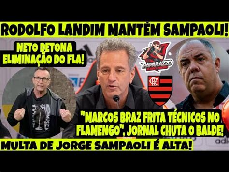 MARCOS BRAZ FRITA TÉCNICOS DIZ JORNAL MULTA DE JORGE SAMPAOLI É