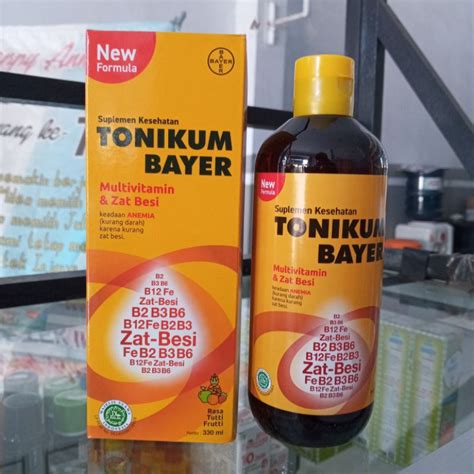 Jual TONIKUM BAYER MULTIVITAMIN ZAT BESI 330 ML Shopee Indonesia