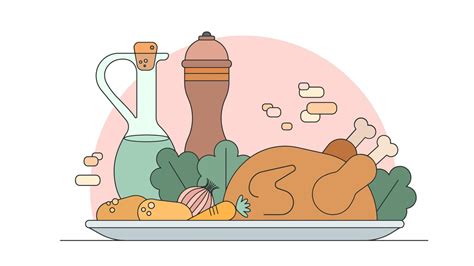 Chicken For Dinner Vector 274196 Vector Art at Vecteezy