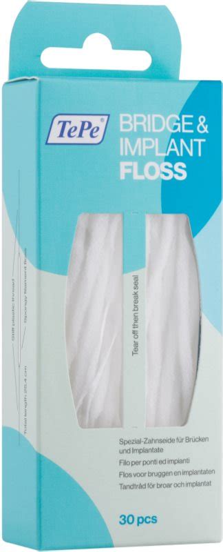 TePe Bridge Implant Floss fil dentaire spécial pour le nettoyage des