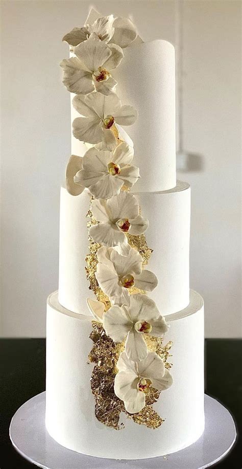 40 Beautiful Wedding Cake Trends 2023 Simple White Cake With