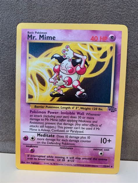 22 64 Mr Mime Rare ENG Pokemon Jungle Kaufen Auf Ricardo