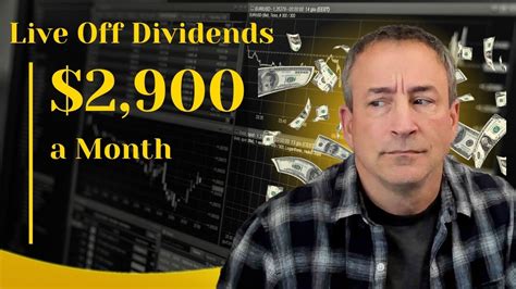 2900 A Month The Fastest Way For You To Live Off Dividends YouTube