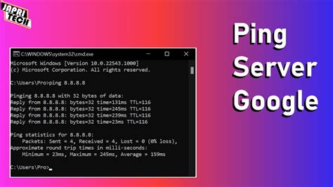 Cara Cek Ping Internet Dengan Cmd Di Pc Youtube
