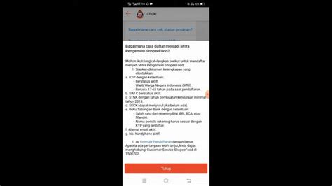 Cara Daftar Driver Shopee Food Terbaru