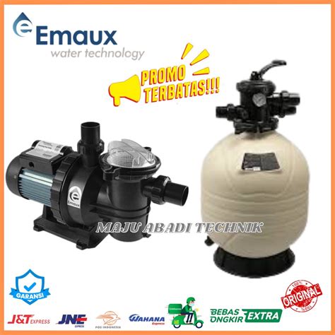 Jual Paket Mesin Pompa Air Kolam Renang 1HP Emaux SB10 Sand Filter