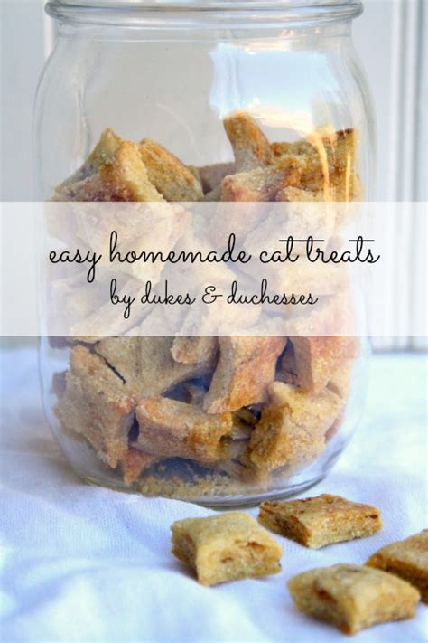 Easy Homemade Cat Treats - Dukes and Duchesses