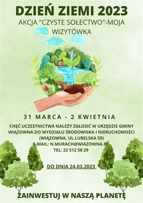 Czyste sołectwo moja wizytówka Zadbajmy wspólnie o środowisko