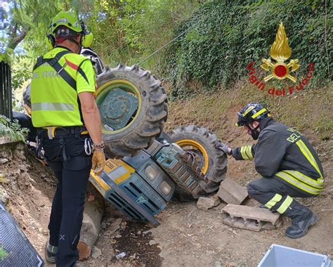 Grave Incidente A Chiaveretto Intervento Dei Vigili Del Fuoco Per