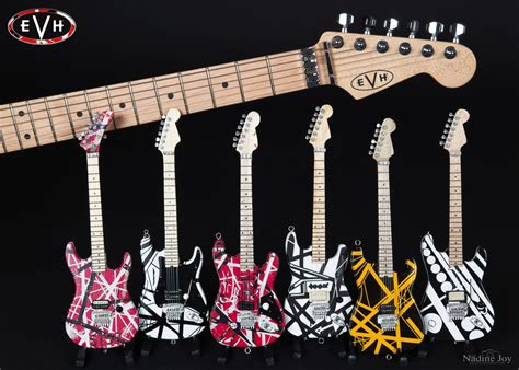 Eddie Van Halen Black And Yellow Miniature Guitar Fu Tone