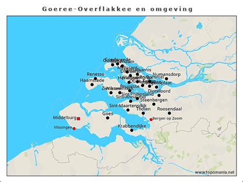 Topografie Goeree Overflakkee En Omgeving Topomania Net