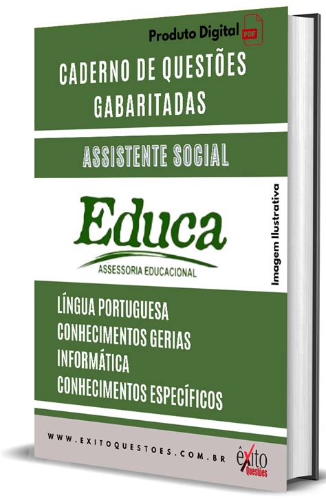 Caderno De Quest Es Gabaritadas Assistente Social Educa Pb