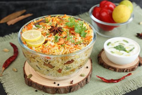 Vegetable Biryani Biriyani Hyderabadi Shahi Pulao And Raita Pilaf