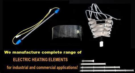 electric heating elements  commercial  industrial applications