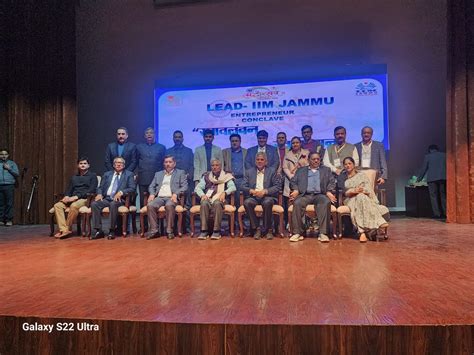 LEAD IIM Jammu Entrepreneur Conclave Swavlamban Se Swabhiman A Grand