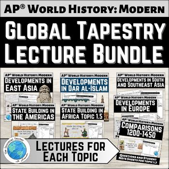 AP World Unit 1 Global Tapestry Lecture Guided Notes Bundle WHAP