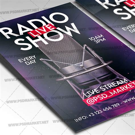 Download Live Radio Show Template Flyer Psd Psdmarket