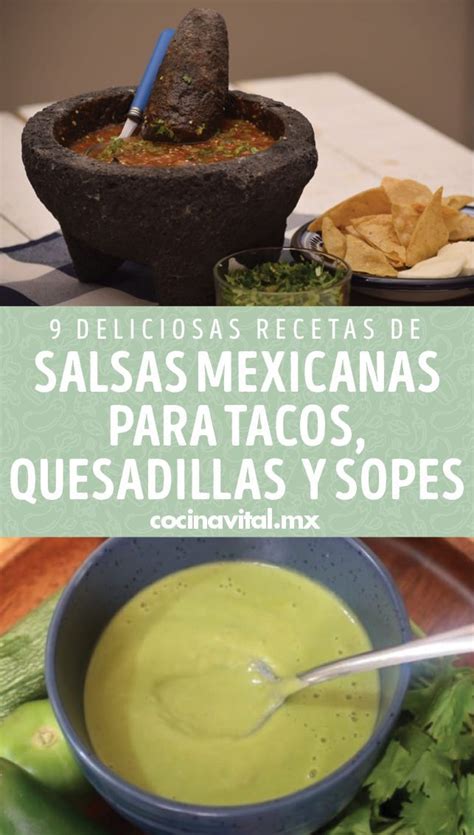 9 Deliciosas Recetas De Salsas Mexicanas Para Tacos Quesadillas Y