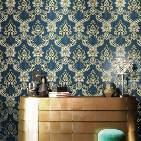 42503 Luxury Italian Damask Opulence Wallpaper By Galerie