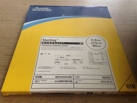 New Boston Scientific Sterling Monorail F Pta Balloon