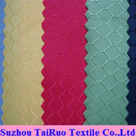 100 Polyester Jacquard Oxford With PVC Coated For Bag Fabric China