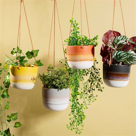 Mojave Glaze Hanging Planters Sass And Belle Etsy Uk