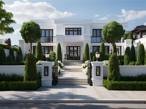 Premium Ai Image Photo Of Golf Club Facade With A Grand Entry Gate