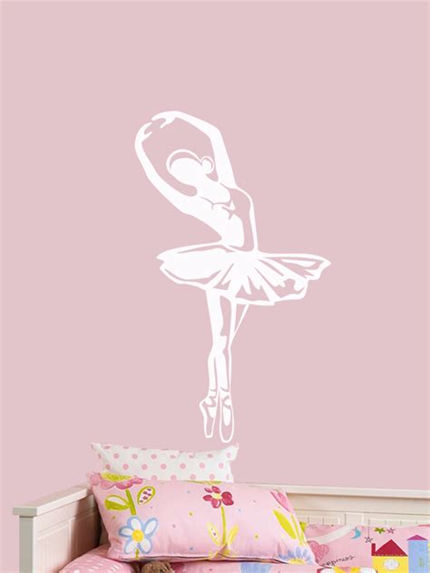 Ballerina Sticker For Wall Art Ballet Vinyl Decals Girls Room