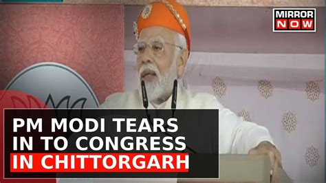 PM Modi Rajasthan Speech PM Tears Into Congress Govt In Rajasthan