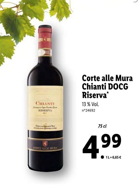 Promo Corte Alle Mura Chianti DOCG Riserva Chez Lidl