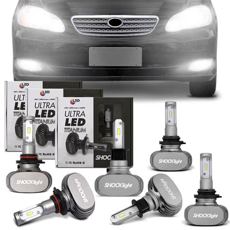 Kit L Mpadas Ultra Led Toyota Corolla A Farol Alto Hb Baixo Hb