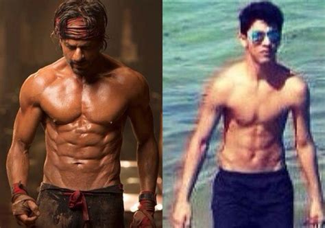 Shahrukh Khans Son Aryan Flaunts His Six Pack Abs In Pool Indiatv