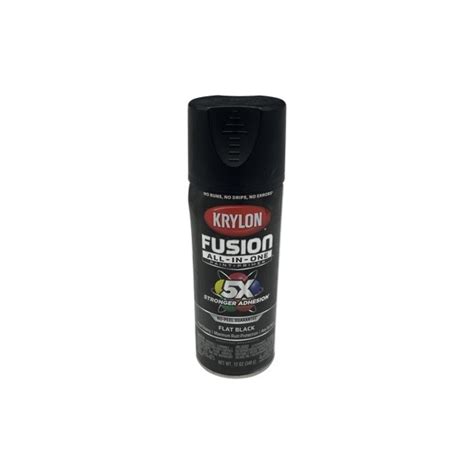 Krylon Fusion Flat Black Spray Paint - Wal-Rich Corporation