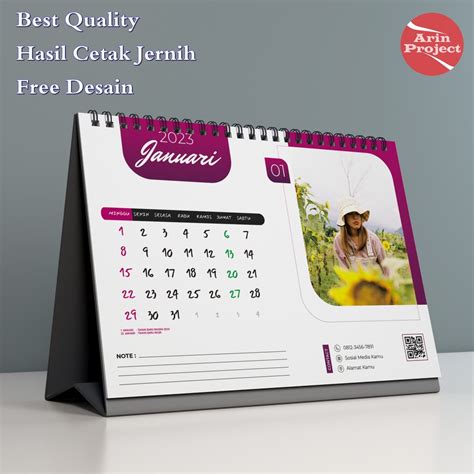 Jual Kalender Meja Custom Kalender Duduk Custom Kalender Meja