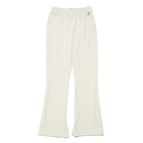 Musinsa Naked Surf Club Terry Bootcut Slit Pants Ivory