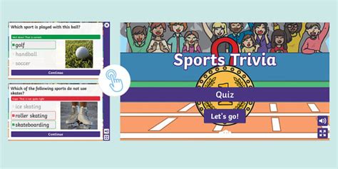 Sports Trivia Interactive Multiple Choice Quiz Twinkl