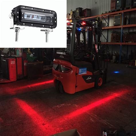 Xrll Forklift Red Zone Warning Light Led Safety Truck Blue Light Osram