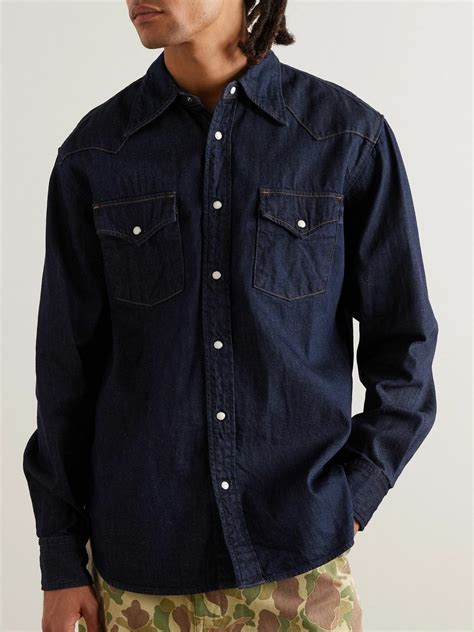 Kapital Denim Western Shirt Blue Kapital