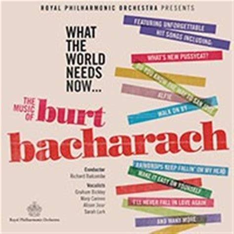 Bacharach Burt What The World Needs Now 2013 CD Musik Ginza Se