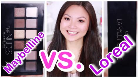 LOREAL La Palette Nude Vs MAYBELLINE The Nudes Palette REVIEW