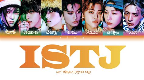 Nct Dream Istj Lyrics Color Coded