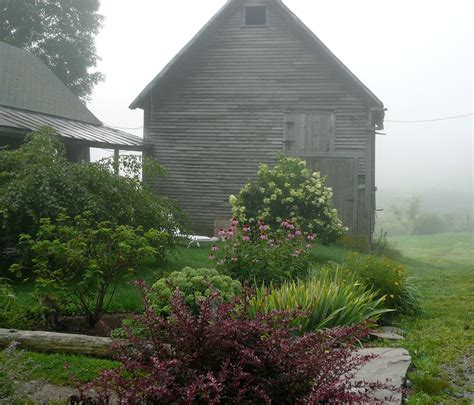 Foggy Morning Barn View Of One Of The Barns From The Drive Flickr