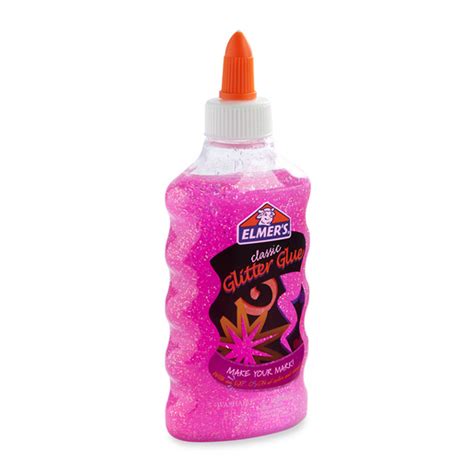 Pegamento Con Diamantina Lavable Elmers Classic Glitter Glue Rosa 1