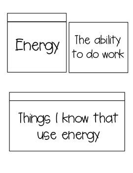 Forms Of Energy Interactive Notebook By The Teaching Chick Tpt