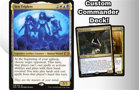 Mtg Commander Deck Edh Deck Sen Triplets 100 Magic Cards Etsy