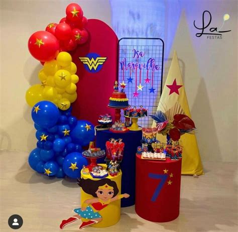 Festa Infantil Mulher Maravilha - Decoração Mulher Maravilha: Ideias Criativas para Festa Infantil