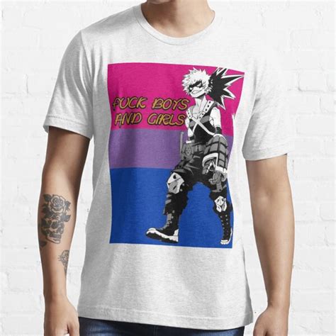 My Hero Academia Bakugou Bisexual Pride Flag T Shirt For Sale By Queerwriter Redbubble Gay