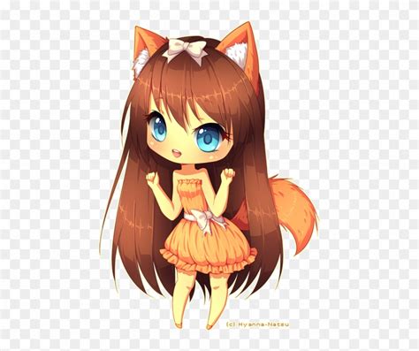 Anime Chibi - Kawaii Cute Fox Girl - Free Transparent PNG Clipart ...