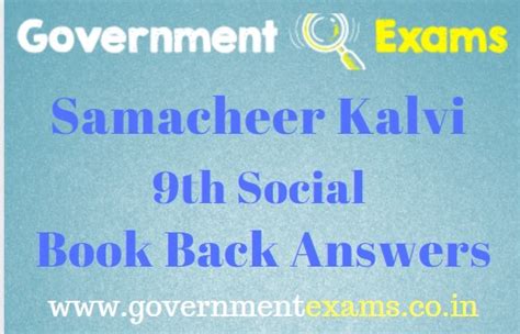 Samacheer Kalvi 9th Social Science Book Back Answers