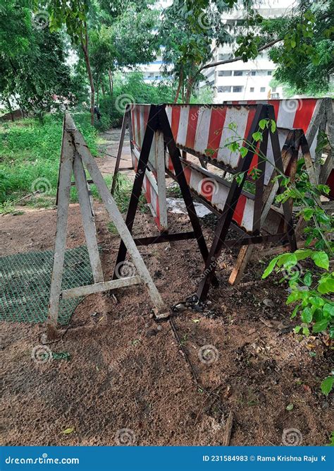 Iron Barricades For Safety Purposes Stock Image Image Of Barricades